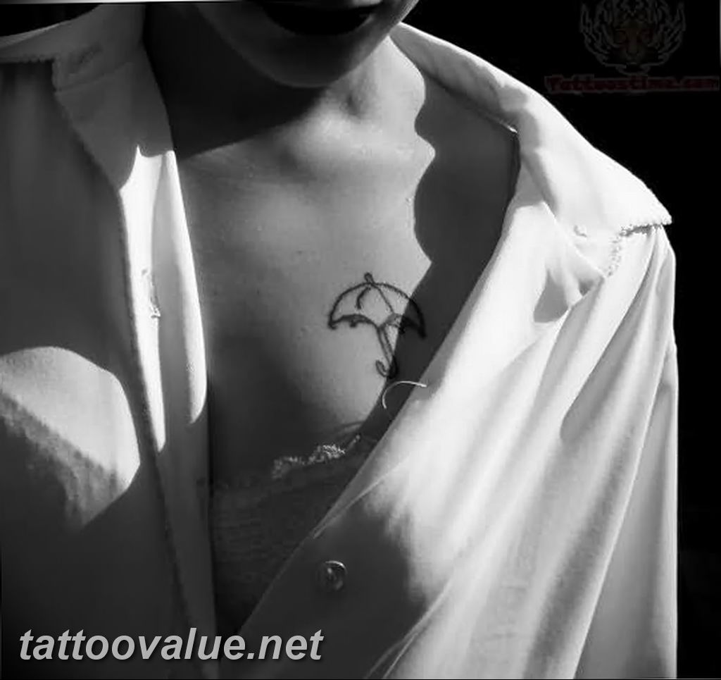 photo tattoo umbrella 06.12.2018 №122 - example of tattoo design umbrella - tattoovalue.net